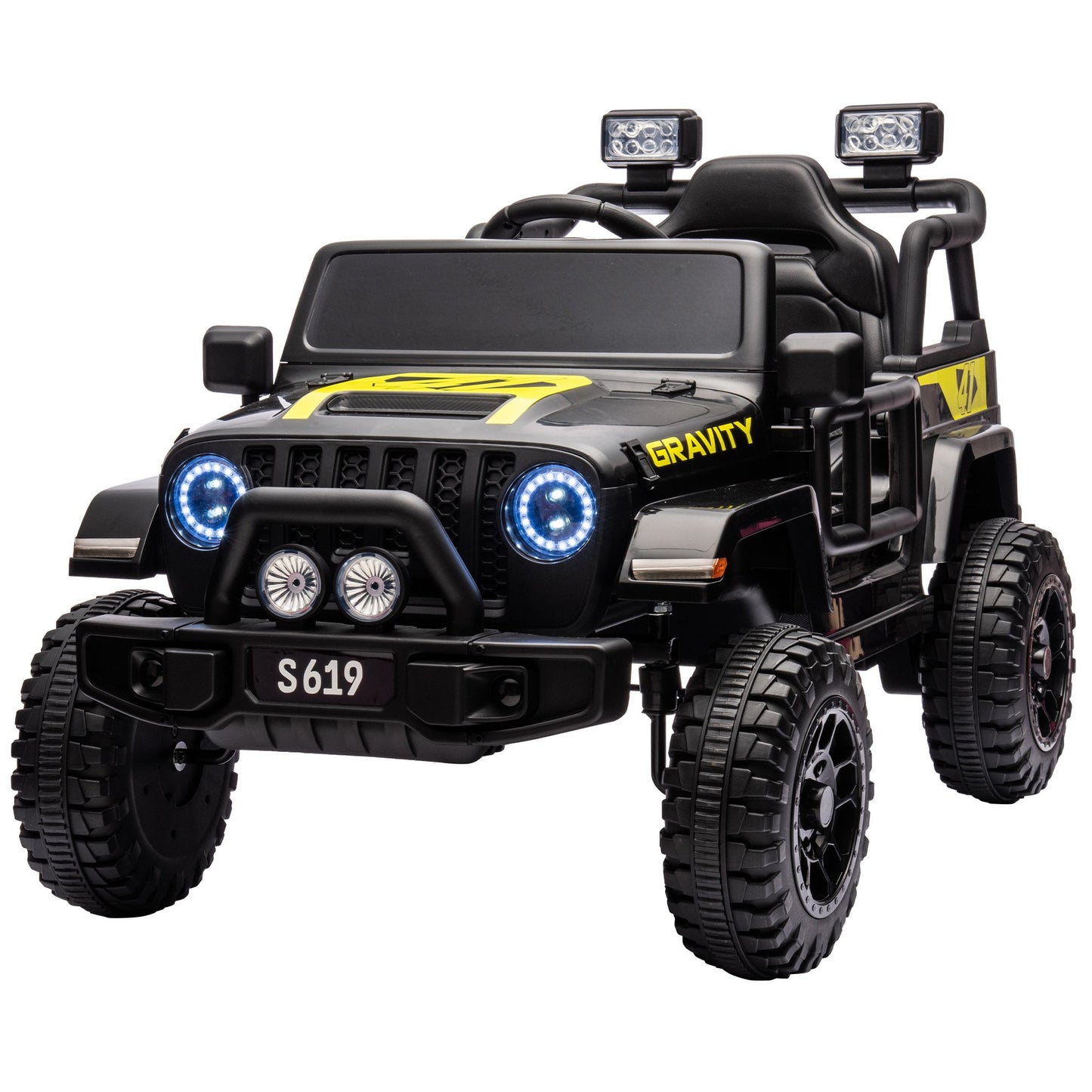 Kahuna S619 Gravity Kids Ride On Car Black/Red/White