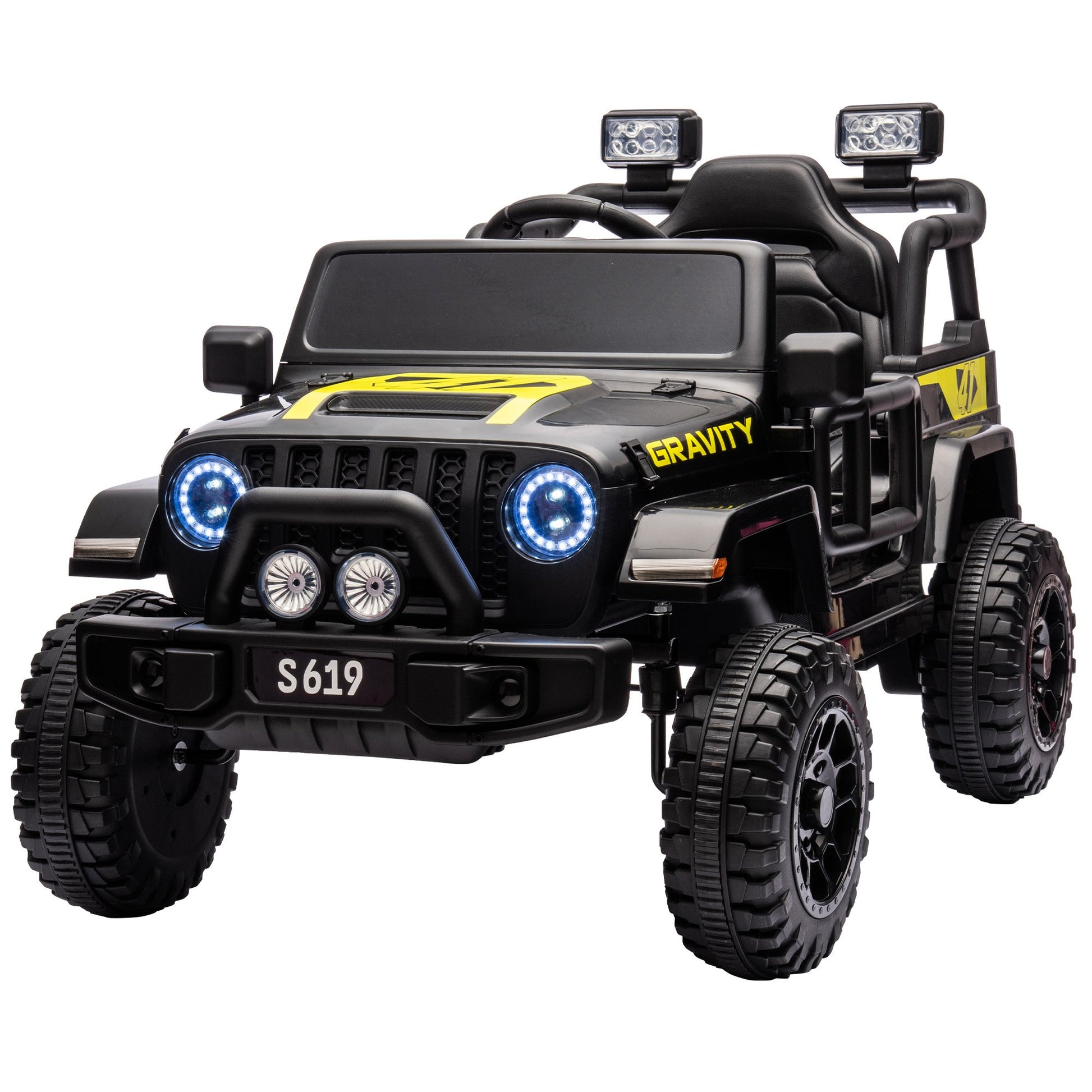 Kahuna S619 Gravity Kids Ride On Car Black/Red/White