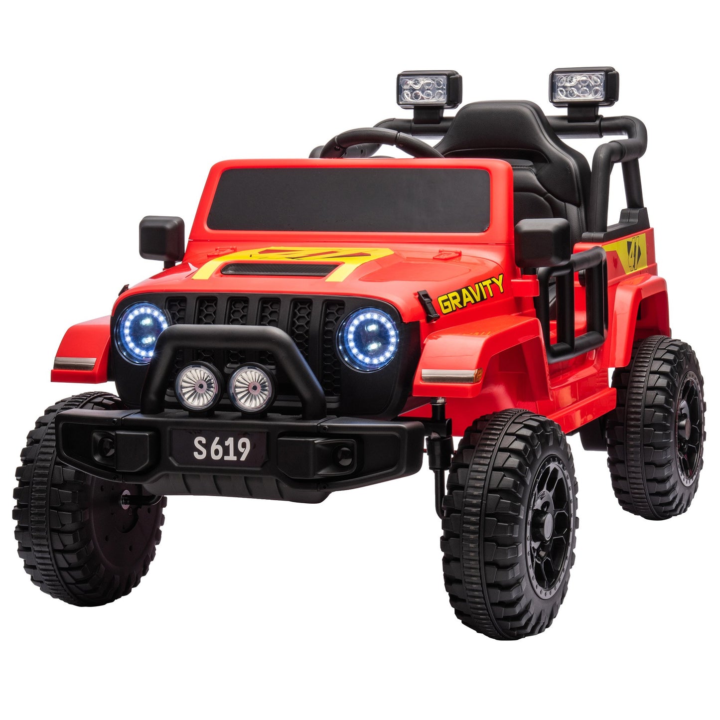 Kahuna S619 Gravity Kids Ride On Car Black/Red/White