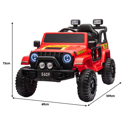 Kahuna S619 Gravity Kids Ride On Car Black/Red/White