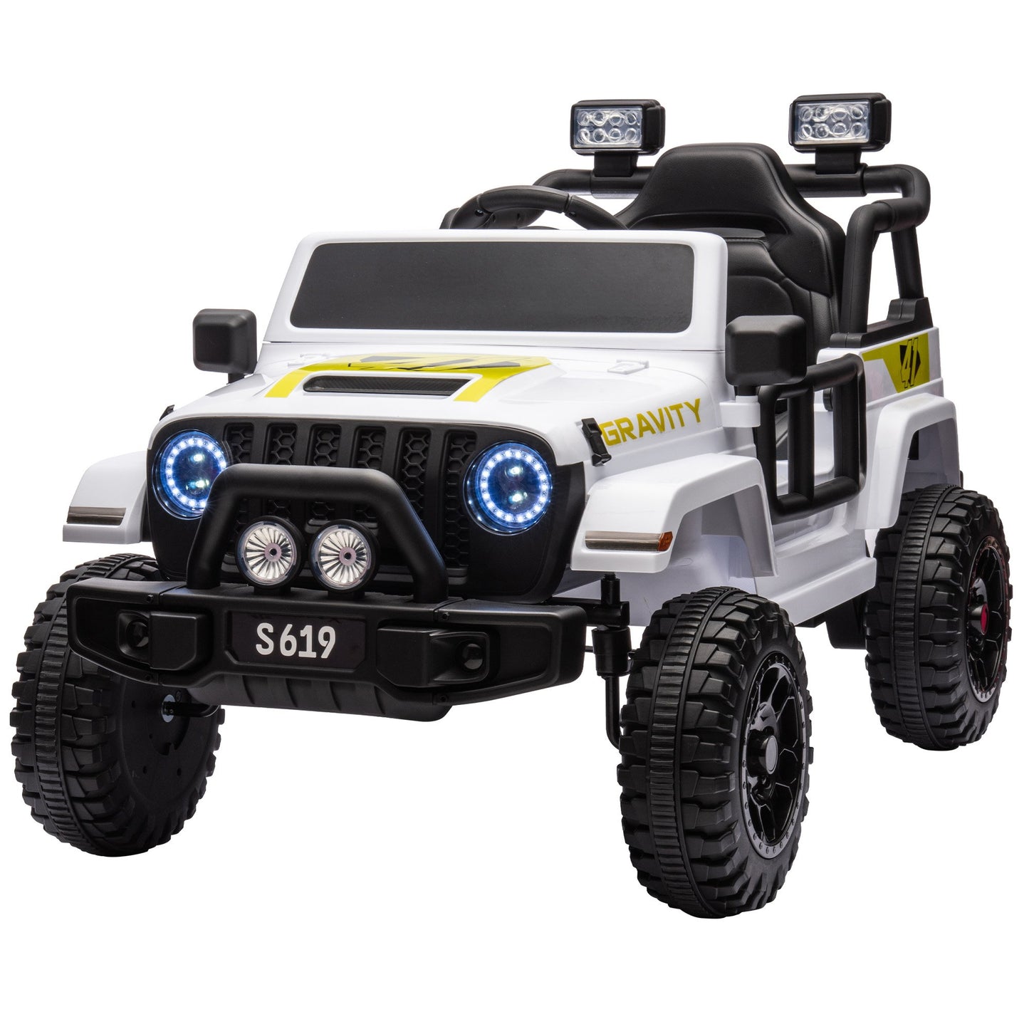 Kahuna S619 Gravity Kids Ride On Car Black/Red/White