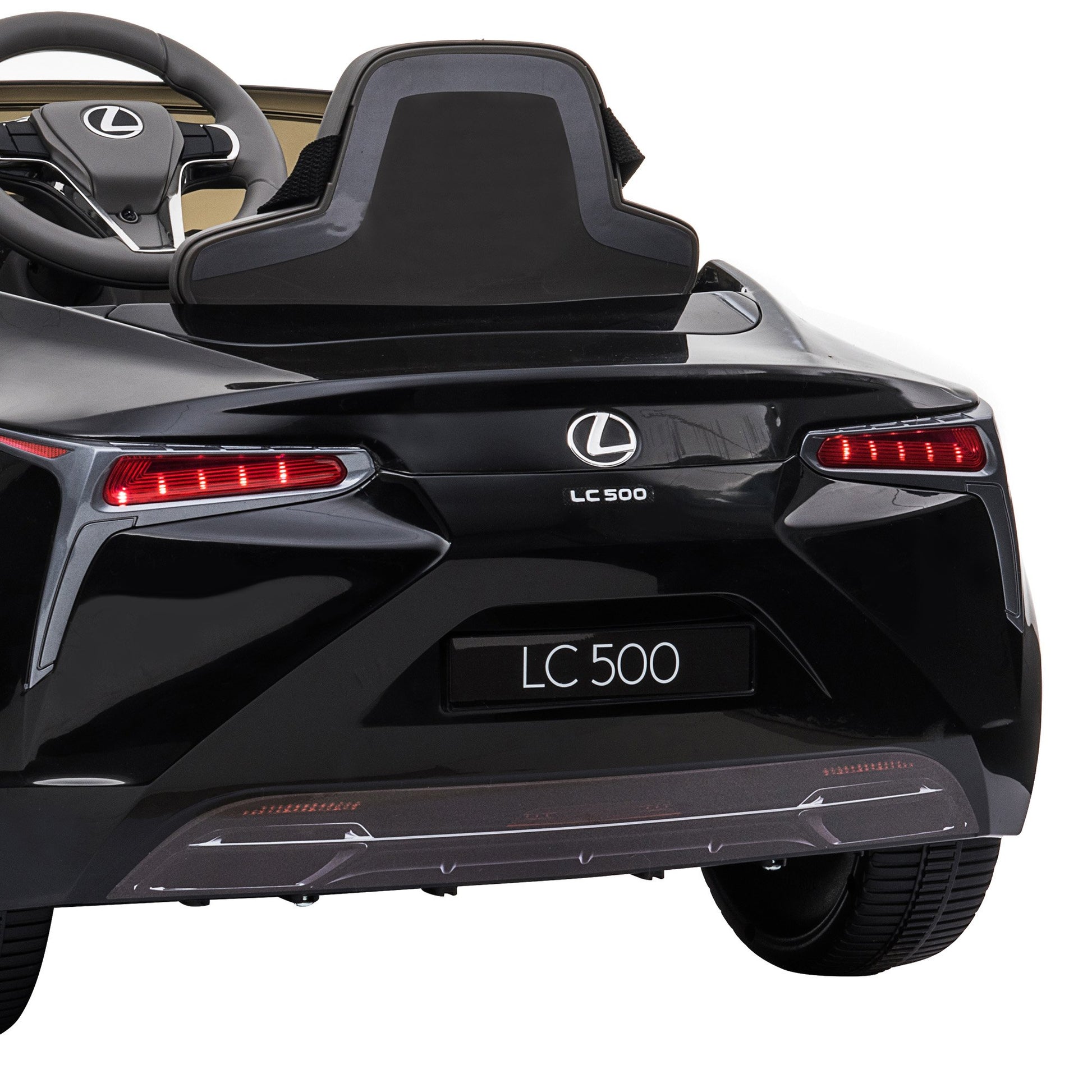 Black/White Lexus LC 500 Kids Ride On Car Toy