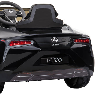 Black/White Lexus LC 500 Kids Ride On Car Toy