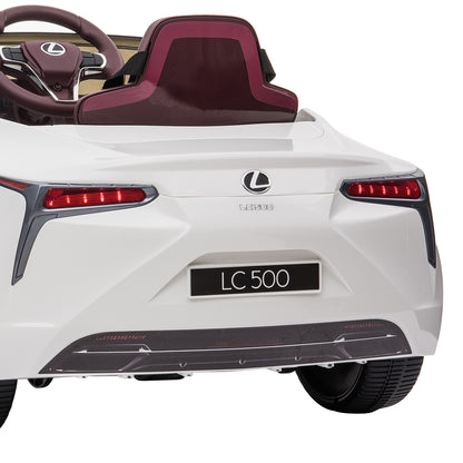Black/White Lexus LC 500 Kids Ride On Car Toy