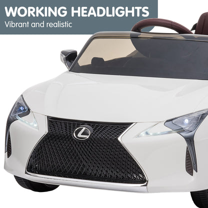 Black/White Lexus LC 500 Kids Ride On Car Toy