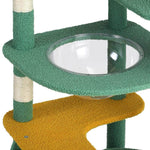 Cat Tree Tower Scratching Post 144cm Pet Condo House Furniture Scratcher