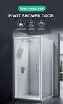 Bath Shower Enclosure Screen Seal Strip Glass Shower Door 760x760x1900mm