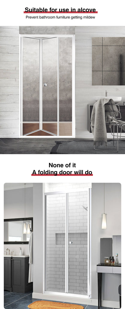 Levede Shower Screen Screens Door Seal Enclosure Glass Panel Foldable 760x1900mm