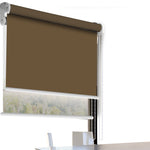 Modern Day/Night Double Roller Blinds Commercial Quality 90x210cm Albaster White