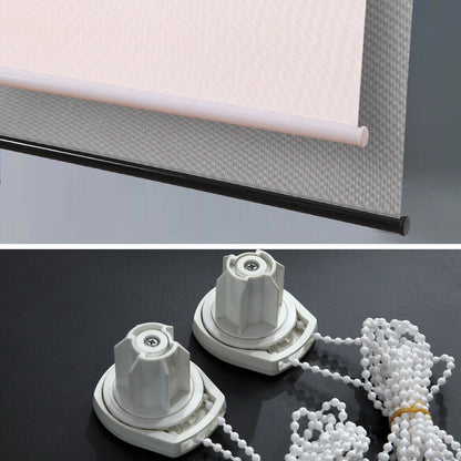 Modern Day/Night Double Roller Blinds Commercial Quality 120x210cm All White