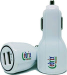 Portable Smart Dual USB Mobile Car Charger Adapter
