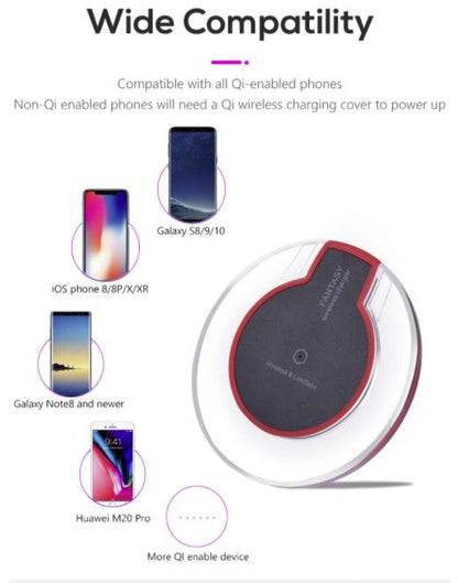 2 x Cedrix QI USB Wireless Chargers