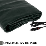 Heated electric car blanket -black