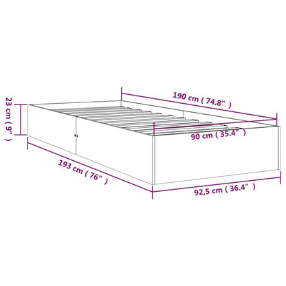 Chic White Solid Wood Queen Bed Frame