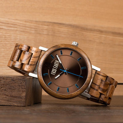 Unisex Elegant light coloured Ovo N wood watch
