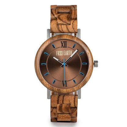 Unisex Elegant light coloured Ovo N wood watch
