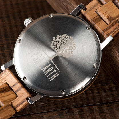 Unisex Elegant light coloured Ovo N wood watch
