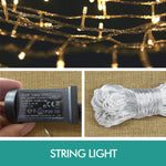 300 LED Curtain Fairy String Lights Wedding Outdoor Xmas Party Lights Warm White