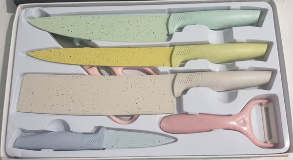  6-piece Huachubao knife set colour