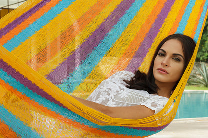 Queen Size Cotton Hammock in Alegra