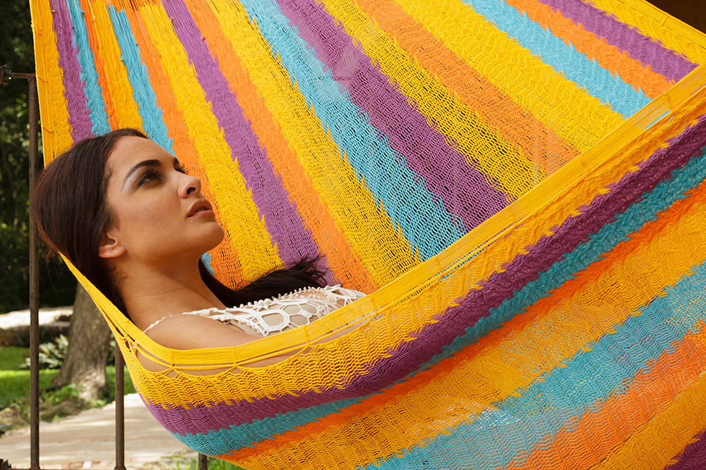 Queen Size Cotton Hammock in Alegra