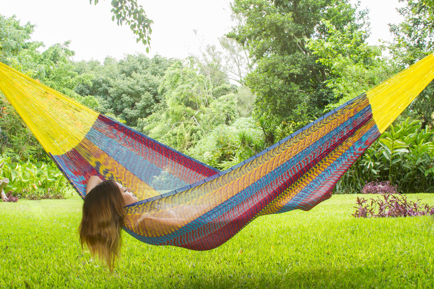 King Size Cotton Hammock in Confeti