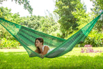 King Size Cotton Mexican Hammock in Jardin Colour