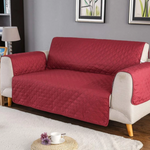 3 Seater Slipcovers Black/Red