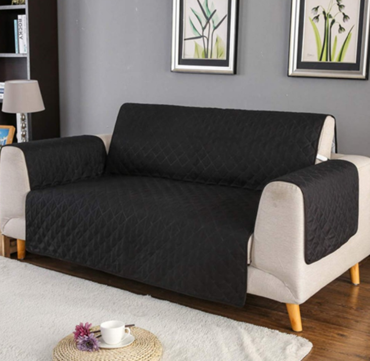2 Seater Slipcovers Black/Red