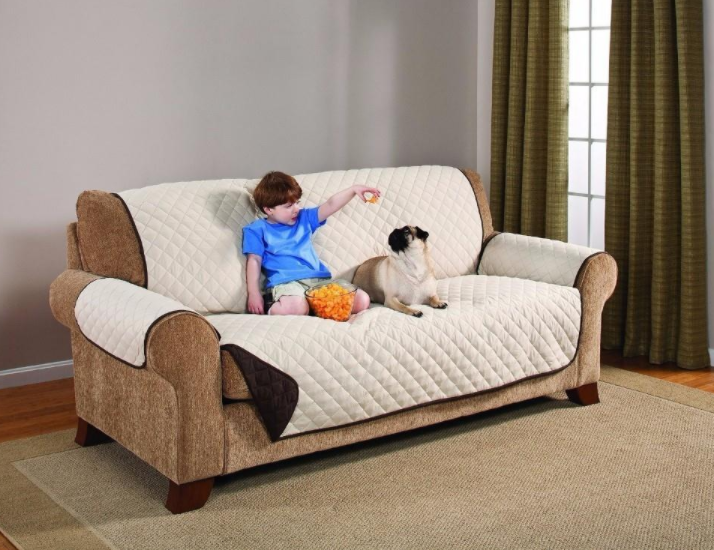 3 Seater Slipcovers Brown/Beige