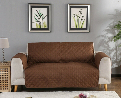 2 Seater Slipcovers Brown/Beige