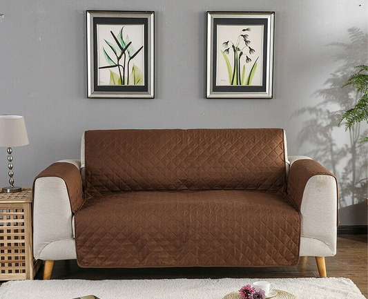 2 Seater Slipcovers Brown/Beige
