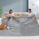 Cozy Up with our Luxurious 3x3M Oversized Faux Fur Blanket Throw