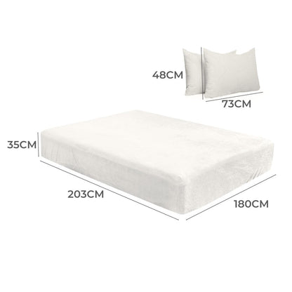 Cozy Winter Bedding: Flannel Fitted Bed Sheet Set with Pillowcase