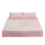 Cozy Winter Bedding: Flannel Fitted Bed Sheet Set with Pillowcase