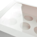 24 Holes Cupcake Boxes 5/20 Pk Window Face With Inserts Cake Boxes Board