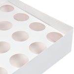 24 Holes Cupcake Boxes 5/20 Pk Window Face With Inserts Cake Boxes Board