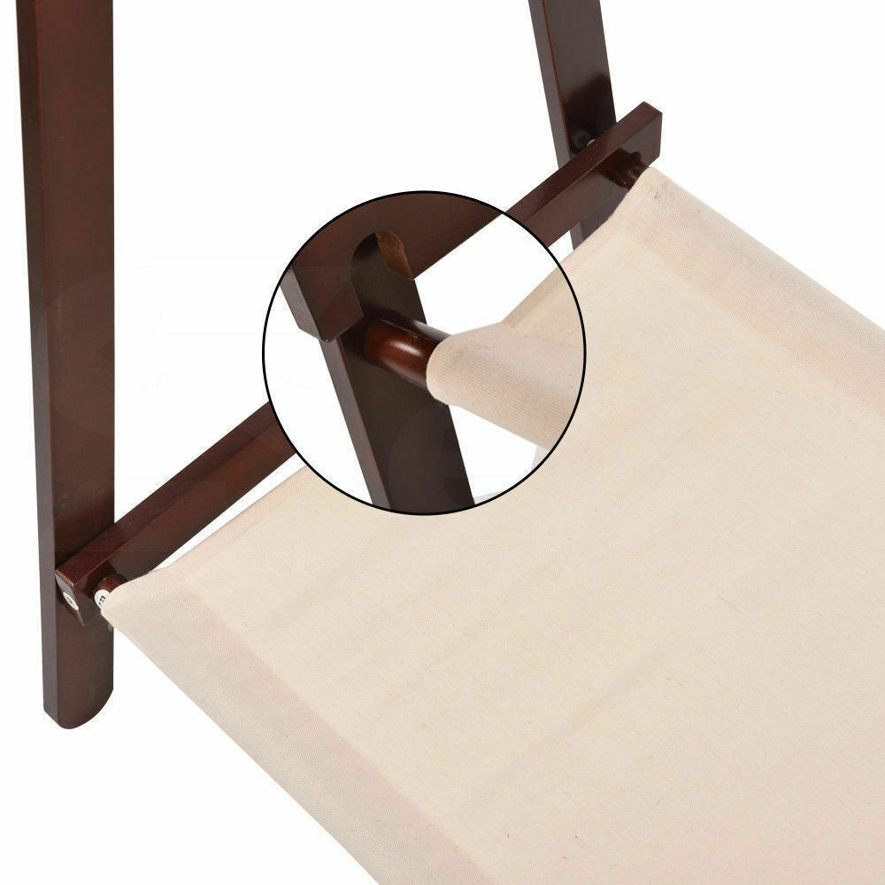 Clothes Stand Garment Dyring Rack Hanger Organiser Wooden Free Standing