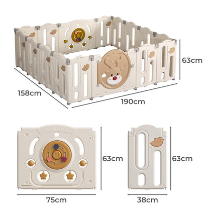 Create a Secure and Engaging Play Area for Your Child with a 14-Panel Kids Playpen