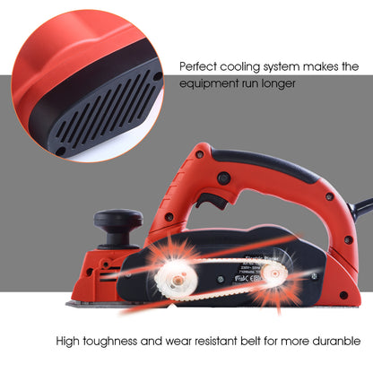 710W Electric Wood Planer Door Plane Hand Held Woodworking Blade Only
