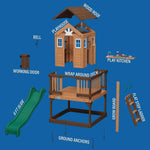 Discover the Enchanting Echo Heights Cubby House and Slide Combo