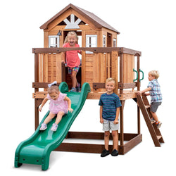 Discover the Enchanting Echo Heights Cubby House and Slide Combo