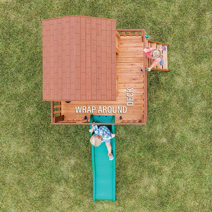 Discover the Enchanting Echo Heights Cubby House and Slide Combo