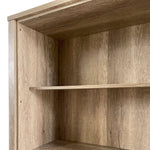 Oak-Colored Mdf Display Shelf Bookcase