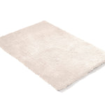 Ultra Soft Anti Slip Rectangle Plush Shaggy Floor Rug Carpet in Beige 90x150cm