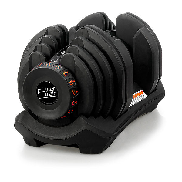 40kg Powertrain Home Gym Adjustable Dumbbell