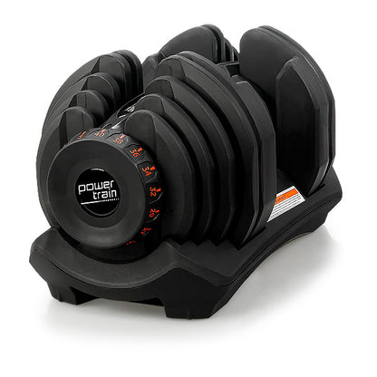 40kg Powertrain Home Gym Adjustable Dumbbell