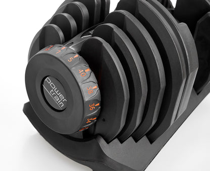 40kg Powertrain Home Gym Adjustable Dumbbell