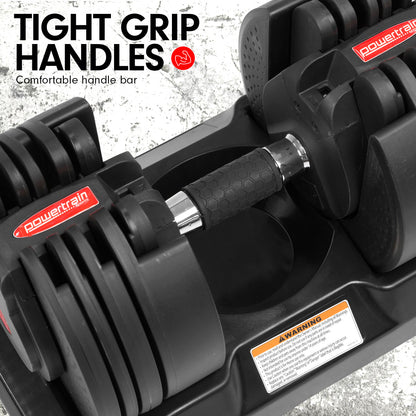 20kg Powertrain Adjustable Home Gym Dumbbell