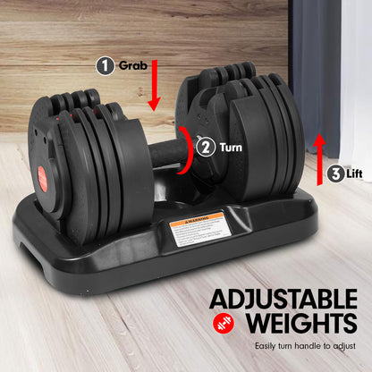 20kg Powertrain Adjustable Home Gym Dumbbell